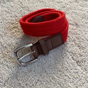 Janie and Jack Red and Brown Kids Belt